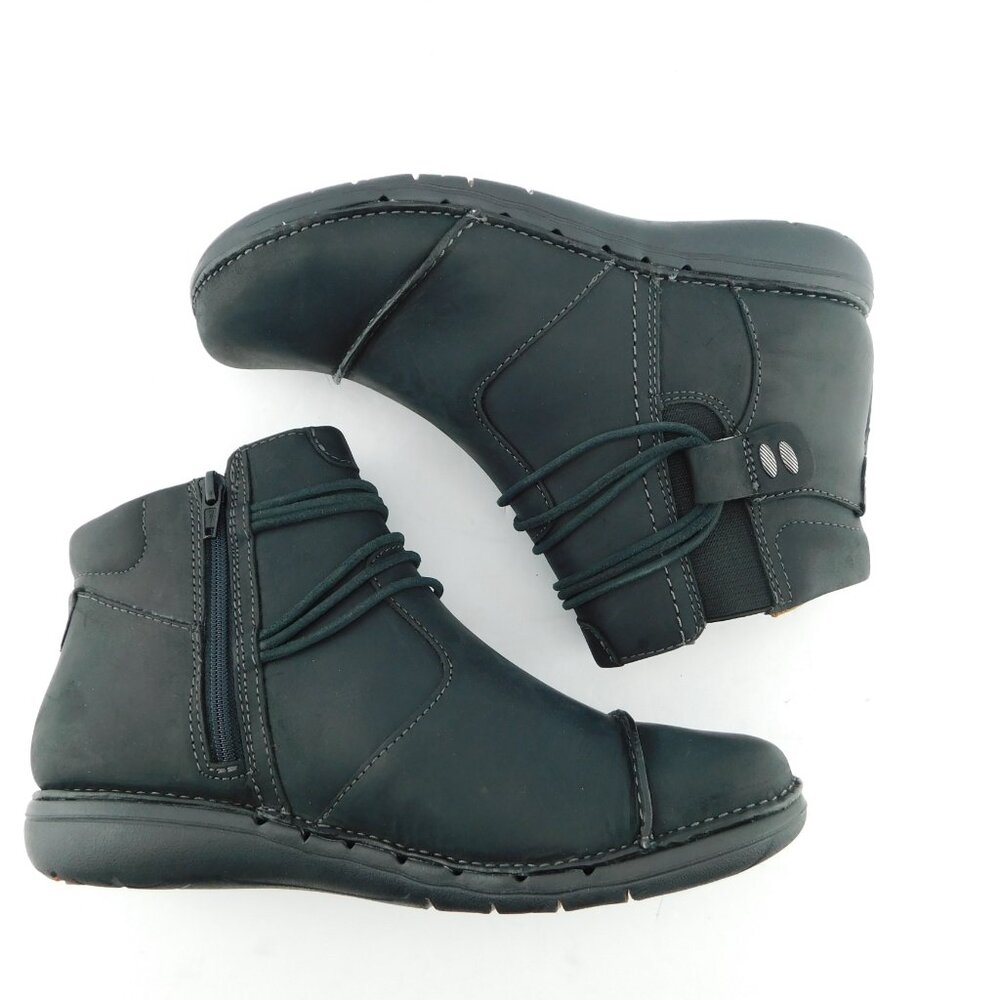 New Clarks Unstructured Un Loop Up Black Leather … - image 4